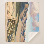 メイナード・ディクソン著「ネバダ・ヒルズ」 シェルパブランケット (正面)