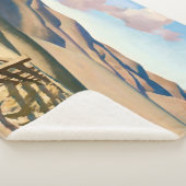 メイナード・ディクソン著「ネバダ・ヒルズ」 シェルパブランケット (3/4)