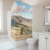 メイナード・ディクソン著「ネバダ・ヒルズ」 シャワーカーテン (インサイチュ)