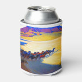 メイナード・ディクソン野生馬 缶クーラー (缶正面)
