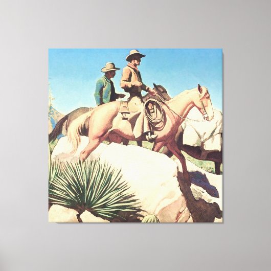 メイナード・ディクソン『カウカントリー』 キャンバスプリント (正面)