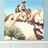 メイナード・ディクソン『カウカントリー』 キャンバスプリント (インサイチュ (ウッドフロア))