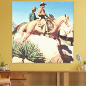 メイナード・ディクソン『カウカントリー』 キャンバスプリント (インサイチュ (リビング))