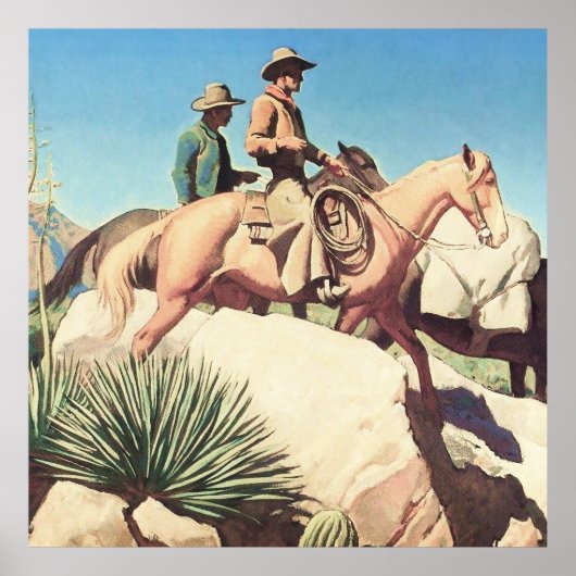 メイナード・ディクソン『カウカントリー』 ポスター (正面)