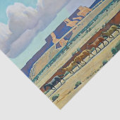 メイナード·ディクソン『ナバホの荒地』 薄葉紙 (詳細)