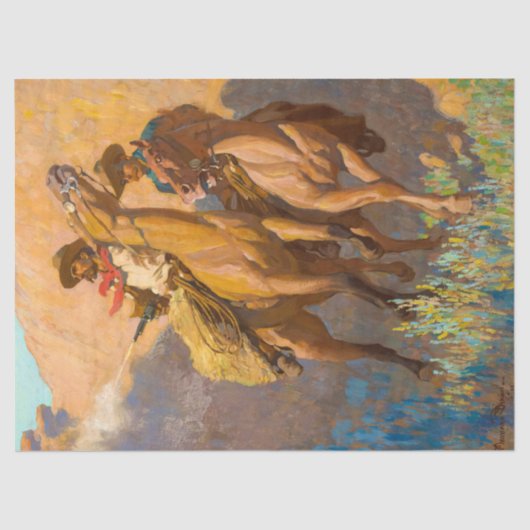 メイナード・ディクソン、ランチマン 薄葉紙 (正面)