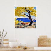 メイナード・ディクソン『十月の平和』 ポスター (キッチン)