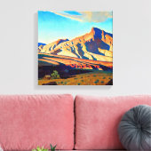 メイナード・ディクソン『砂漠のネズミの故郷』 キャンバスプリント (インサイチュ (リビング))