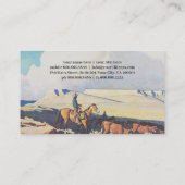 メイナードDixonオープン範囲クラシック西ランドスケープ 名刺 (裏面)