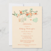 メイパーソナライズされたソンジャーズフローラツリーブライダルシャワー 招待状 (裏面)