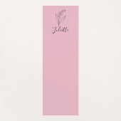 メイパーソナライズされたリリー・オブ・ザ・バレー誕生花 ヨガマット (正面)