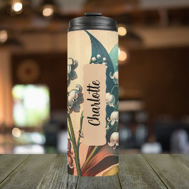 メイパーソナライズされた誕生フラワーリリー・オブ・ザ・バレー タンブラー