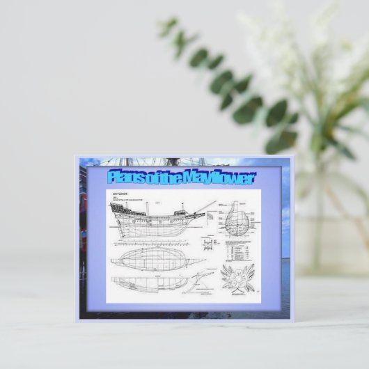 メイフラワーの教育、歴史、計画 ポストカード (スタンド正面)