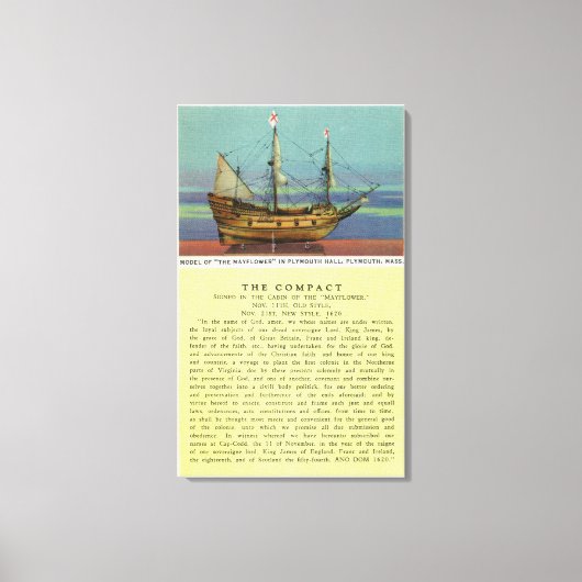 メイフラワーモデル キャンバスプリント (正面)