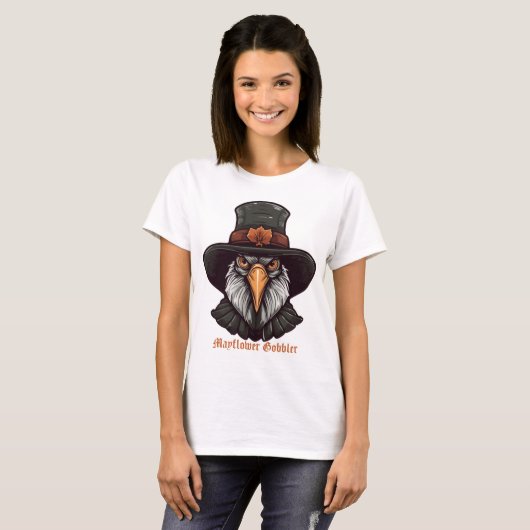 メイフラワー七面鳥 Tシャツ (正面フル)