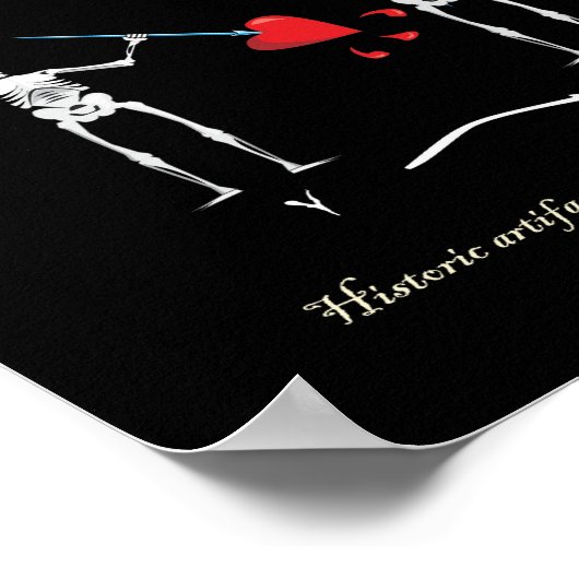 メイフラワー大尉の黒ひげ旗 ポスター (角)