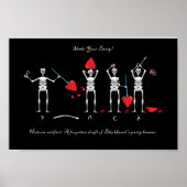 メイフラワー大尉の黒ひげ旗 ポスター (正面)