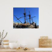 メイフラワー帆船写真ポスター ポスター (キッチン)