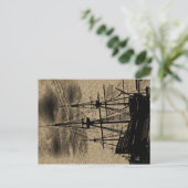 メイフラワー船ヴィンテージ調色はがき ポストカード (スタンド正面)