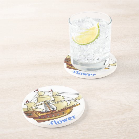 メイフラワー・ディスカンダント航海船記念日 コースター (側面)