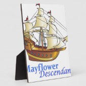メイフラワー・ディスカンダント・セーリング船 フォトプラーク (側面)