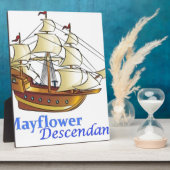 メイフラワー・ディスカンダント・セーリング船 フォトプラーク (側面)