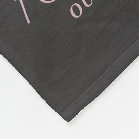 メイブピンクエレガントフローラベビーガール誕生統計 フリースブランケット (角)