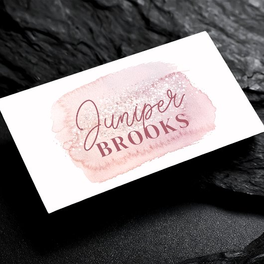 メイブピンクグリッターソーシャルメディアQRコード 名刺