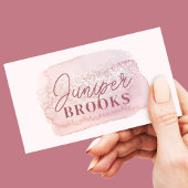 メイブピンクグリッターソーシャルメディアQRコード 名刺