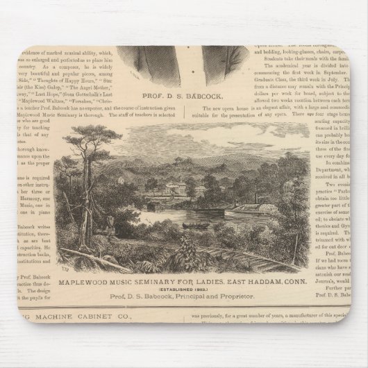 メイプルウッド婦人用の音楽セミナー マウスパッド (正面)