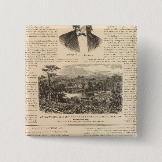 メイプルウッド婦人用の音楽セミナー 缶バッジ (正面)