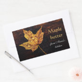 メイプルバターの自家製 長方形シール (封筒)