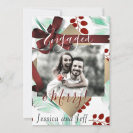 メイベリーのホリデーシーズンにふさわしいエンゲージメントフォトカード