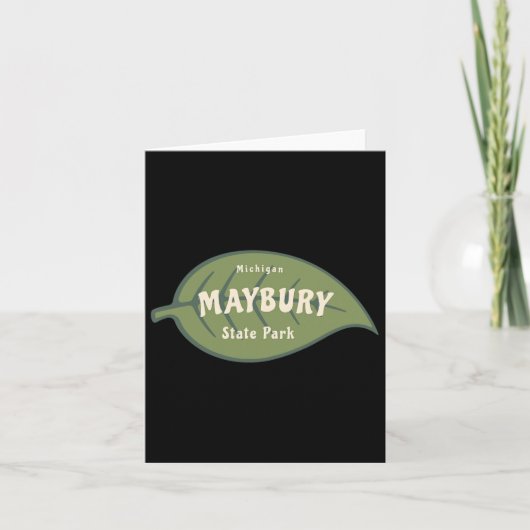 メイベリー州パークミシガン紅葉バケーション カード (正面)