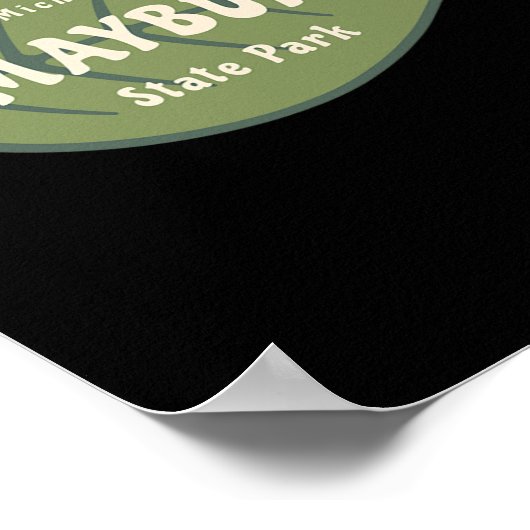 メイベリー州パークミシガン紅葉バケーション ポスター (角)