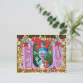 メイベル・セドリック女王。メリークリスマス! シーズンポストカード (スタンド正面)