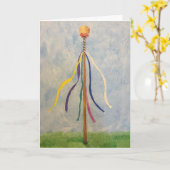 メイポール誕生日グリーティングカード カード (黄色い花)