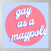 メイポール赤と青のゲイ王室の ポスター (正面)