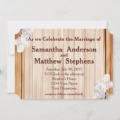 メイモノグラムのン素朴の瓶とピンクの牡丹 招待状 (裏面)