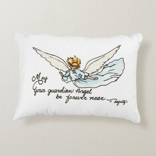メイユアガーディアンエンジェルビニア祈りの言葉スケッチ アクセントクッション (裏面)