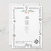 メイヨーフィエスタ シエスタ テキーラ プレ花嫁パーティー 招待状 (裏面)