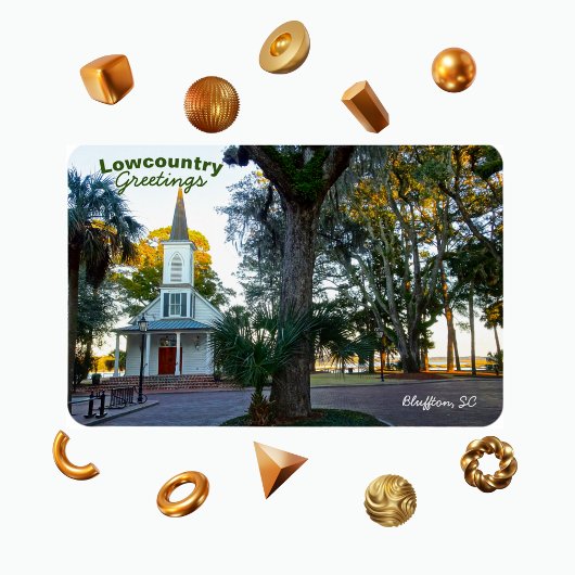 メイリバーチャペルパルメットブラフブルーフブルーフトンSC マグネット