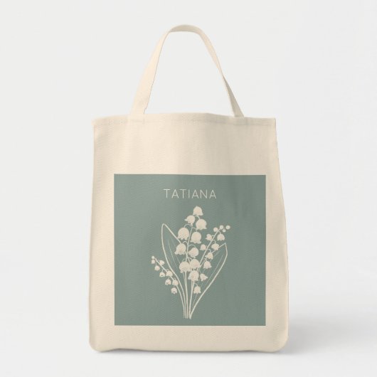 メイリリーオブザバレーブーケフローラ名前をカスタムする トートバッグ (正面)