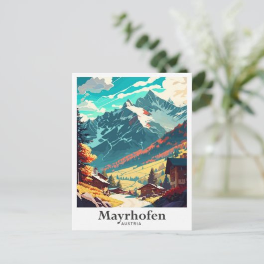メイローフェンオーストリアアートヴィンテージトラベルイラストレーション ポストカード (スタンド正面)