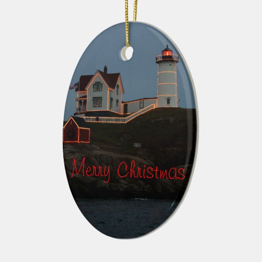 メインからのメリークリスマス セラミックオーナメント (左)