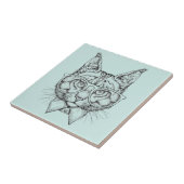 メインのあらいぐまのポートレート タイル (側面)