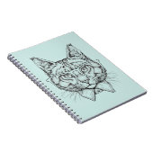 メインのあらいぐまのポートレート ノートブック (右側)