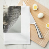 メインのあらいぐまの子ネコのふきん キッチンタオル (四つ折り)