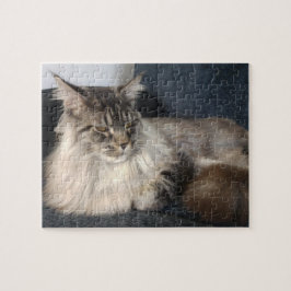 メインのあらいぐま猫のジグソーパズル ジグソーパズル