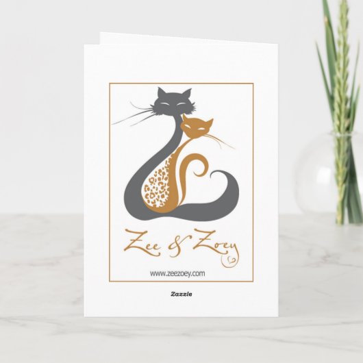 メインのあらいぐま猫のバレンタインの挨拶状 シーズンカード (裏面)